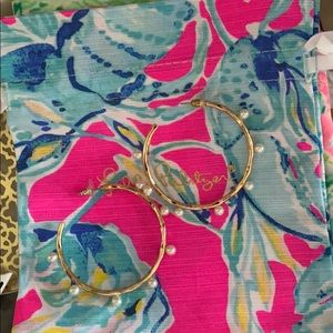 Lilly Pulitzer Hoop Earrings